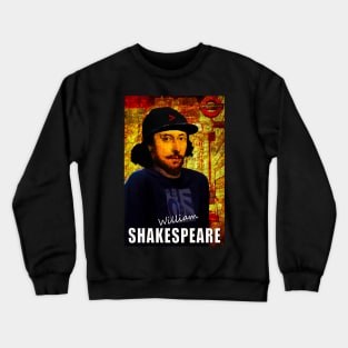 William Shakespeare as a Dude Crewneck Sweatshirt